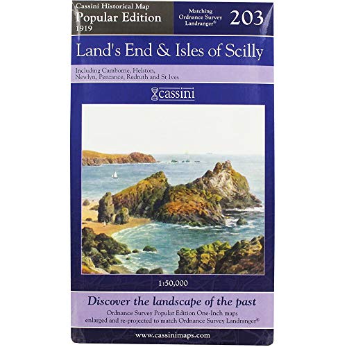 Imagen de archivo de Land's End and Isles of Scilly: No. 203 (Cassini Popular Edition Historical Map) a la venta por WorldofBooks