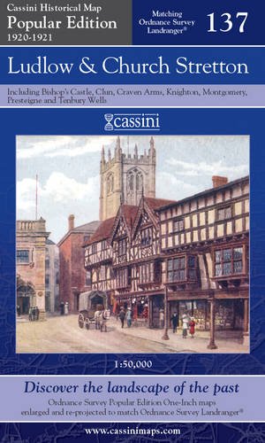 Imagen de archivo de Ludlow and Church Stretton (Cassini Popular Edition Historical Map) a la venta por WorldofBooks