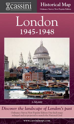 Stock image for Cassini Historical Map, London 1945-1948 (LON-NPO): Discover the Landscape of London's Past (Cassini London Historical Map) for sale by WorldofBooks