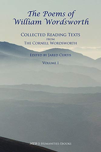 9781847600899: The Poems of William Wordsworth: Collected Reading Texts from the Cornell Wordsworth, I: Vol. 1