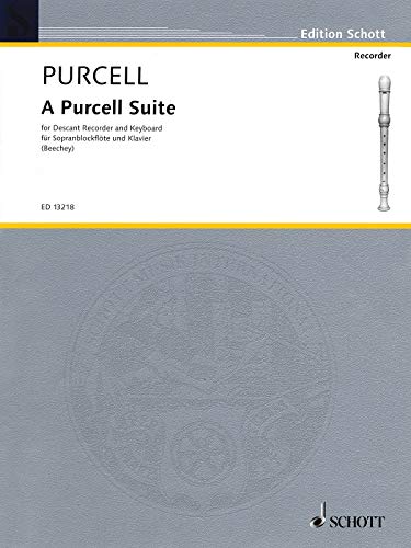 9781847611376: A Purcell Suite: Sept pices. soprano recorder and piano.