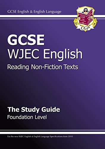 Imagen de archivo de GCSE English WJEC Reading Non-Fiction Texts Study Guide - Foundation (A*-G course) a la venta por WorldofBooks