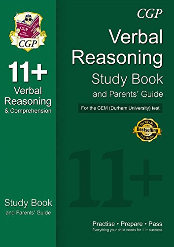 Beispielbild fr 11+ Verbal Reasoning Study Book and Parents' Guide for the CEM Test (CGP 11+ CEM) zum Verkauf von WorldofBooks