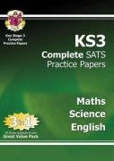 9781847621764: KS3 Maths, Science and English Complete Practice Papers
