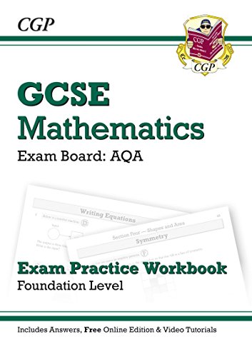 Beispielbild fr GCSE Maths AQA Exam Practice Workbook with answers & online edn:Foundation zum Verkauf von WorldofBooks