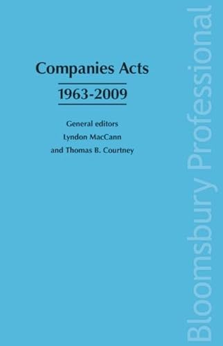 Stock image for Companies Acts 1963-2009 2009 for sale by WorldofBooks