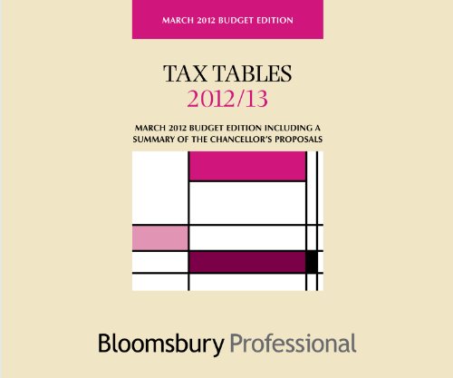 Beispielbild fr Tax Tables 2012/13 zum Verkauf von Anybook.com