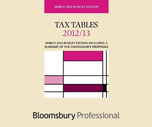 9781847669636: Tax Tables 2012/13