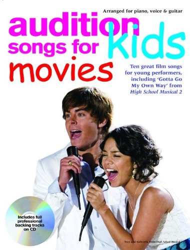 9781847722140: AUDITION SONGS FOR KIDS - MOVIES PIANO, VOIX, GUITARE+CD