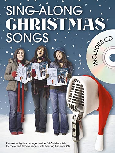 Imagen de archivo de Sing-Along Christmas Songs (Book And CD) (Piano, Vocal & Guitar / Backing Tracks) a la venta por Revaluation Books