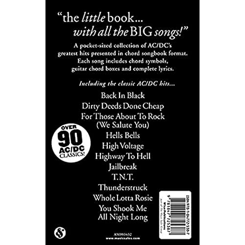 9781847725387: The Little Black Songbook: AC/DC