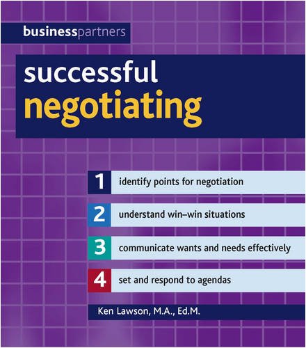 Beispielbild fr Successful Negotiating (Business Partners) zum Verkauf von AwesomeBooks