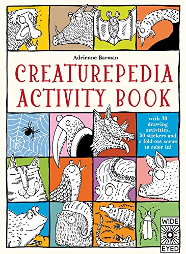 9781847808356: Creaturepedia Activity Book: With 30 Drawing Activities, 50 Stickers and a Fold-Out Scene to Color In!