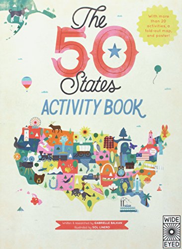 Imagen de archivo de The 50 States: Activity Book - Custom: Maps of the 50 States of the USA a la venta por HPB-Diamond