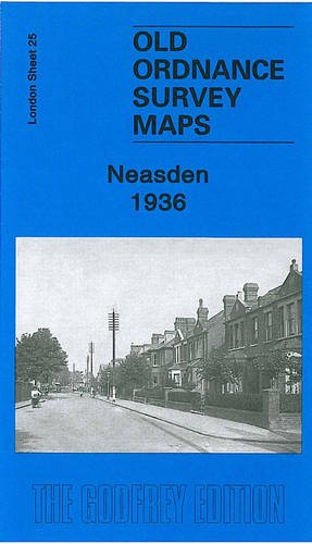 OLD Ordnance Survey  Map Neasden near Wembley London 1936 Sheet 25 Brand New