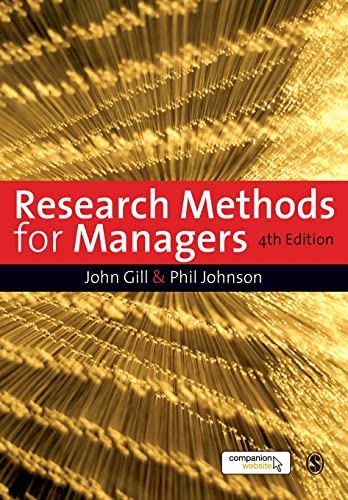 Research Methods for Managers - Gill, John, Johnson, Phil