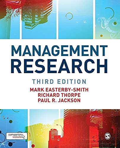 Imagen de archivo de Management Research (SAGE series in Management Research) a la venta por MusicMagpie