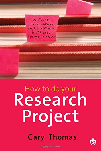 9781847874436: How to do Your Research Project: A Guide for Students in Education and Applied Social Sciences