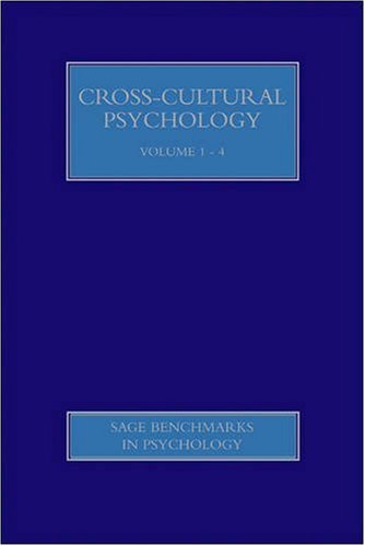 Stock image for Cross-Cultural Psychology [4 Volume Complete Set] for sale by Cross-Country Booksellers