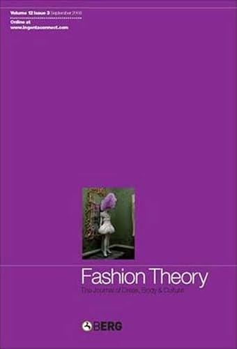 9781847882004: Fashion Theory Volume 12 Issue 3: The Journal of Dress, Body and Culture