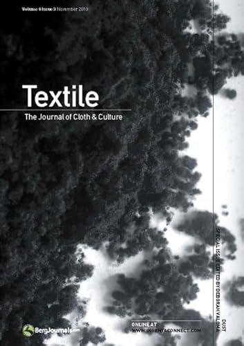Imagen de archivo de Textile Volume 8 Issue 3: The Journal of Cloth & Culture a la venta por Midtown Scholar Bookstore