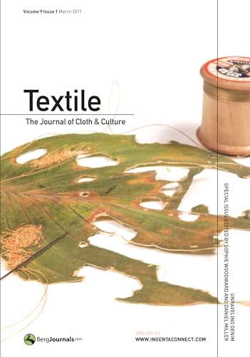 Imagen de archivo de Textile Volume 9 Issue 1: The Journal of Cloth and Culture a la venta por Midtown Scholar Bookstore
