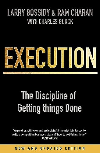 Imagen de archivo de Execution: The Discipline of Getting Things Done a la venta por Dream Books Co.
