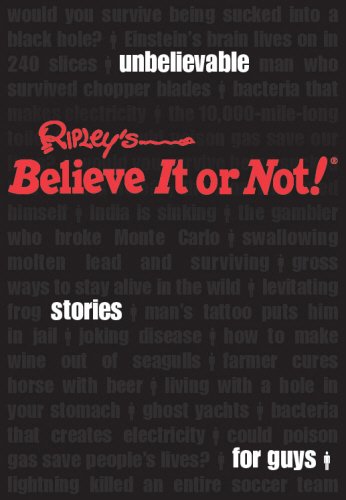 Imagen de archivo de Ripley's Unbelievable Stories for Guys. Robert Leroy Ripley a la venta por ThriftBooks-Dallas