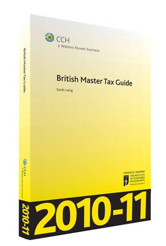 Imagen de archivo de British Master Tax Guide 2010-11 a la venta por Phatpocket Limited