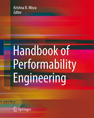 Stock image for HANDBOOK OF PERFORMABILITY ENGINEERING for sale by Second Story Books, ABAA