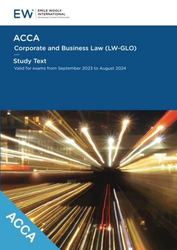 Stock image for ACCA Corporate and Business Law (LW-GLO) Study Text - 2023-24 (ACCA - 2023-24) for sale by WorldofBooks