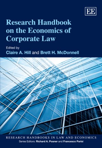 Beispielbild fr Research Handbook on the Economics of Corporate Law (Research Handbooks in Law and Economics series) zum Verkauf von Powell's Bookstores Chicago, ABAA