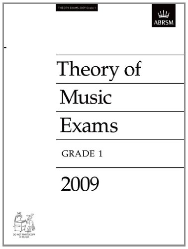 Imagen de archivo de Theory of Music Exams, Grade 1, 2009 (Theory of Music Exam papers (ABRSM)) a la venta por WorldofBooks