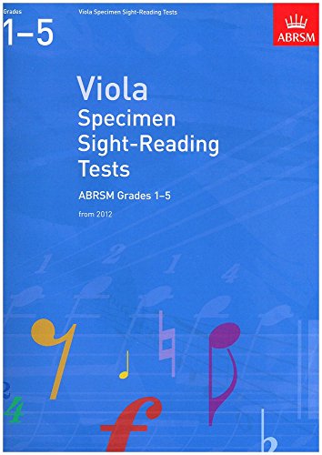 Beispielbild fr Viola Specimen Sight-Reading Tests ABRSM Grades 1-5 zum Verkauf von Blackwell's