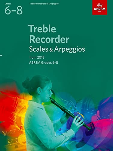 9781848499133: Treble Recorder Scales & Arpeggios, ABRSM Grades 6-8: from 2018 (ABRSM Scales & Arpeggios)