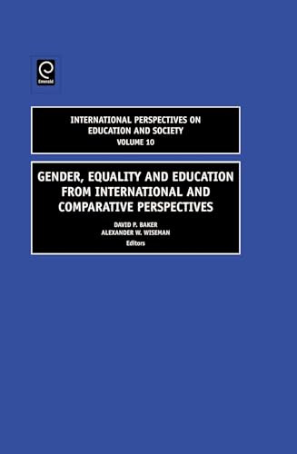 Beispielbild fr Gender, Equality and Education from International and Comparative Perspectives zum Verkauf von Blackwell's