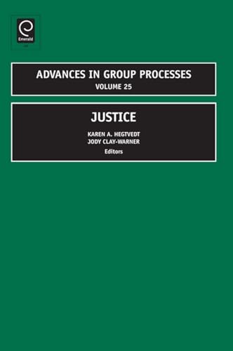 Stock image for Justice - Advances In Group Processes Volume 25 for sale by Basi6 International