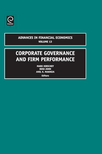 Beispielbild fr Corporate Governance and Firm Performance zum Verkauf von Blackwell's