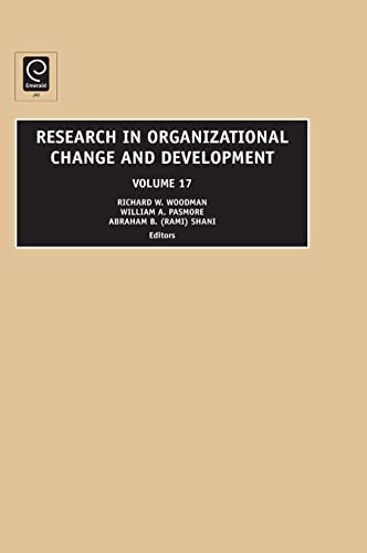 Stock image for Research in Organizational Change and Development: Vol 17 for sale by Revaluation Books