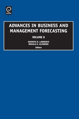 Beispielbild fr Advances in Business and Management Forecasting zum Verkauf von Blackwell's