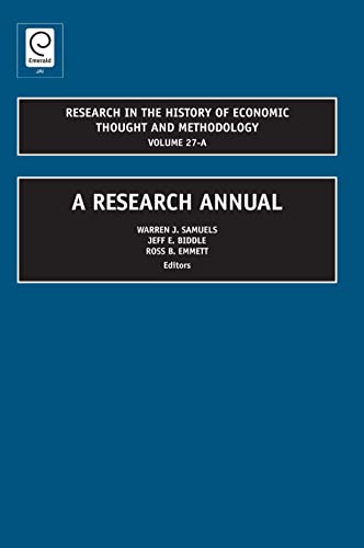 9781848556560: A Research Annual: A Research Annual (Volume 27a): 27, Part A