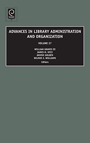 Beispielbild fr Advances in Library Administration and Organization zum Verkauf von Blackwell's