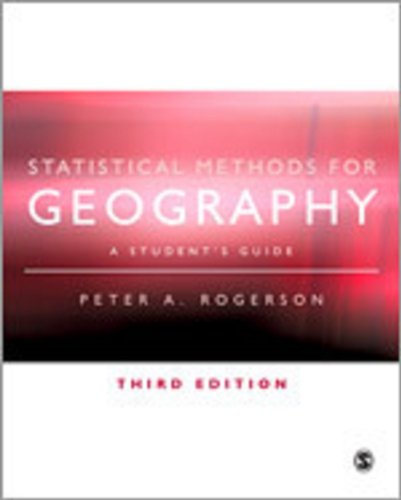 Beispielbild fr Statistical Methods for Geography: A Student's Guide (3rd Edn) zum Verkauf von Anybook.com