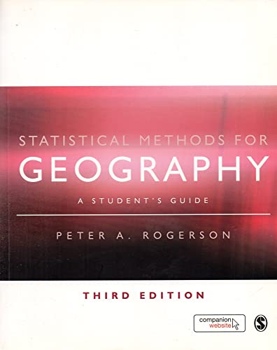 Beispielbild fr Statistical Methods for Geography : A Student's Guide zum Verkauf von Better World Books