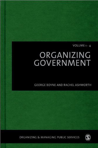 Imagen de archivo de ORGANIZING GOVERNMENT(4 VOL SET) a la venta por Basi6 International