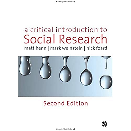 Imagen de archivo de A Critical Introduction to Social Research a la venta por ThriftBooks-Atlanta