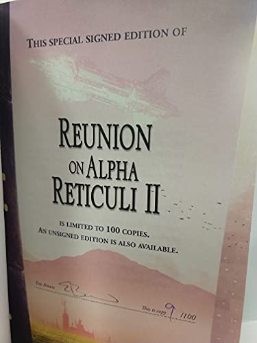 Beispielbild fr Reunion on Alpha Reticuli II [signed edition] zum Verkauf von Midnight Books