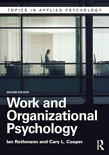Stock image for Work and Organizational Psychology for sale by Better World Books Ltd