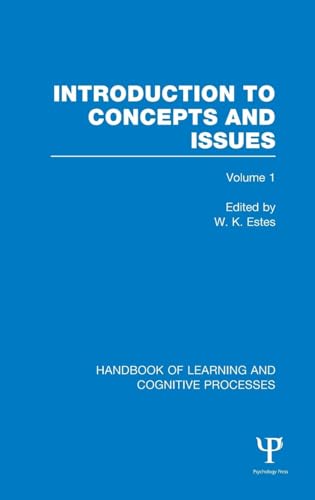 9781848723887: Handbook of Learning and Cognitive Processes (Volume 1): Introduction to Concepts and Issues: 01