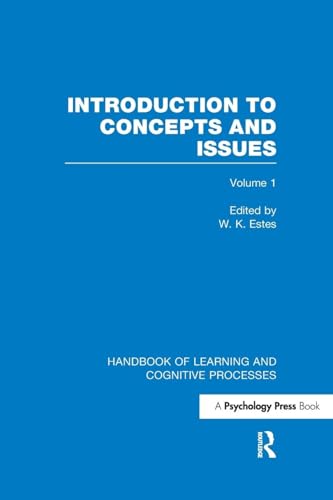 9781848723894: Introduction to Concepts and Issues (Handbook of Learning and Cognitive Processes)